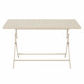 Sto? sk?adany stalowy bezowy 120x60x72 cm
