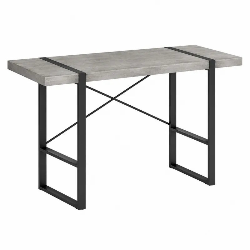 Biurko betonowe z metalowymi nogami 120 cm