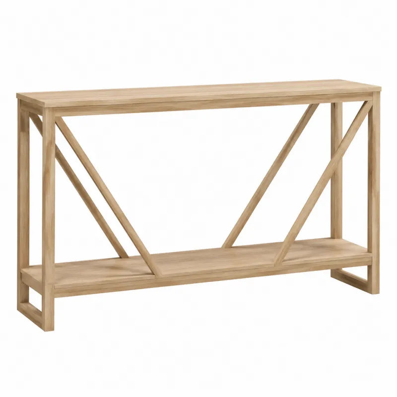 Konsola d?bowa jasnobr?zowa 120x30x80 cm