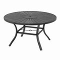 Sto? ogrodowy okr?g?y metalowy czarny srednica 120 cm