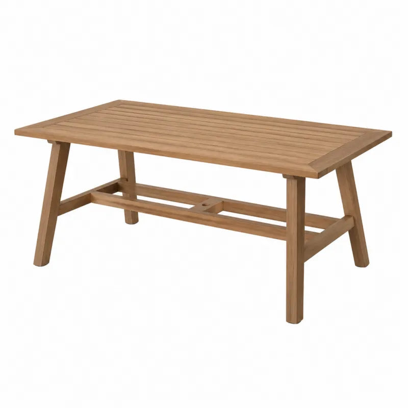 Sto? ogrodowy prostok?tny z drewna tekowego 150x90x75 cm